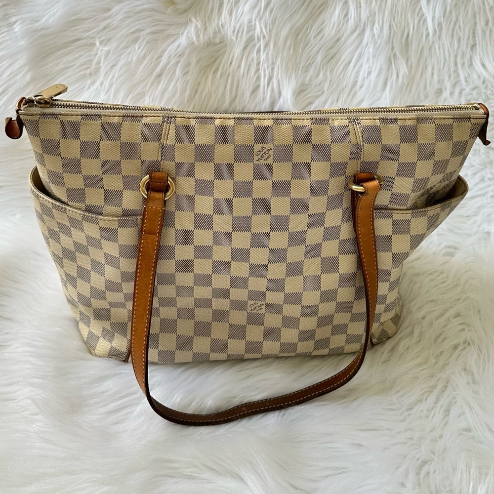 Louis Vuitton Damier Azur totally MM tote bag - Picture 3 of 14